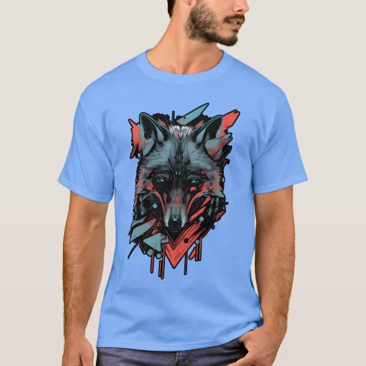 Wolf bosdieren wild dier wolvenroedel grappig t-shirt (Voorkant)