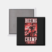 Wolf Boxing Champ _ Boxer Fighter Motivation  Magneet (Voorkant / Achterkant)