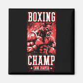 Wolf Boxing Champ _ Boxer Fighter Motivation  Magneet (Voorkant)