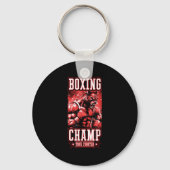 Wolf Boxing Champ _ Boxer Fighter Motivation  Sleutelhanger (Voorkant)