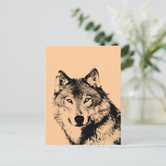 Wolf Briefkaart (Staand voorkant)