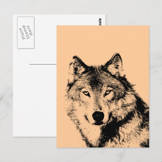 Wolf Briefkaart (Voorkant / Achterkant)