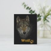 Wolf briefkaart (Staand voorkant)