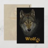 Wolf briefkaart (Voorkant / Achterkant)