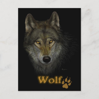 Wolf briefkaart