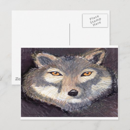 Wolf Briefkaart (Voorkant / Achterkant)