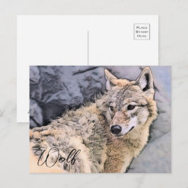 Wolf Briefkaart