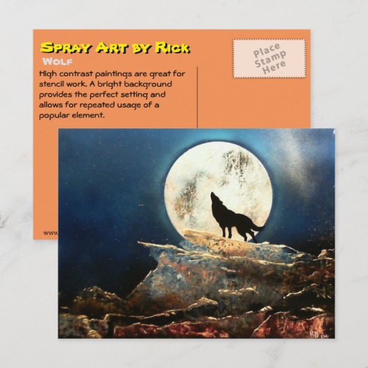 Wolf Briefkaart (Voorkant / Achterkant)