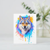 Wolf Briefkaart (Staand voorkant)