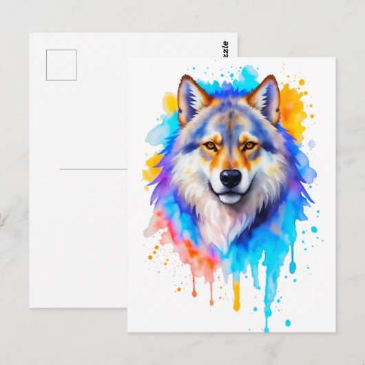 Wolf Briefkaart (Voorkant / Achterkant)