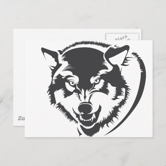 Wolf Briefkaart (Voorkant / Achterkant)