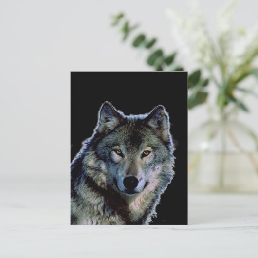 Wolf Briefkaart (Staand voorkant)