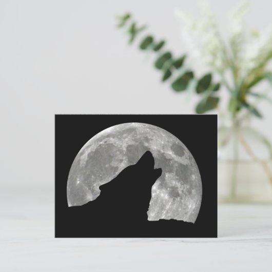 wolf briefkaart (Staand voorkant)