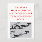 wolf briefkaart (Voorkant)