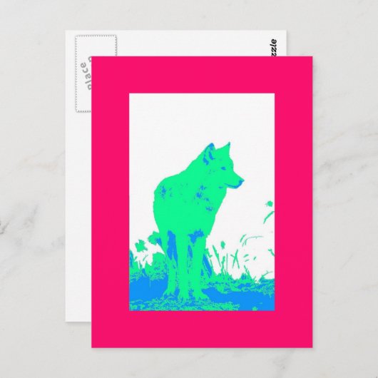 Wolf Briefkaart (Voorkant / Achterkant)