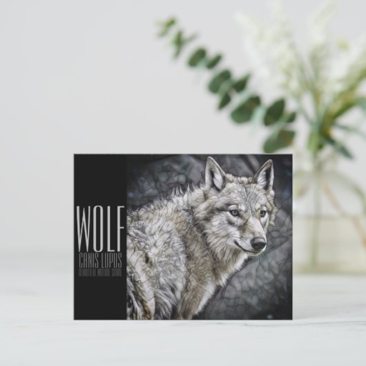 Wolf (Briefkaart) Briefkaart (Staand voorkant)