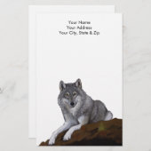 Wolf Briefpapier (Voorkant / Achterkant)
