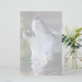 wolf briefpapier (Staand voorkant)