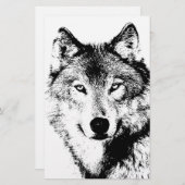 Wolf Briefpapier (Voorkant / Achterkant)