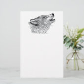 Wolf Briefpapier (Staand voorkant)