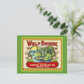 Wolf Brook Wisconsin Briefkaart (Staand voorkant)