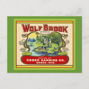 Wolf Brook Wisconsin Briefkaart