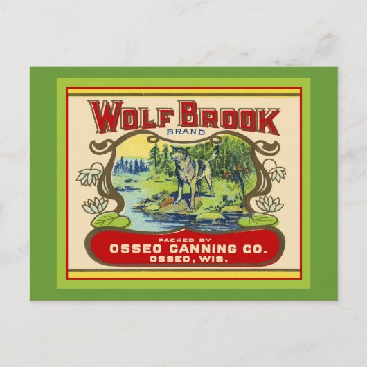 Wolf Brook Wisconsin Briefkaart (Voorkant)