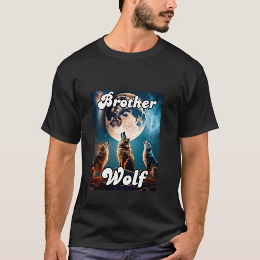Wolf Brother Matching Tribe Wolves Camping Pack Mo T-shirt (Voorkant)