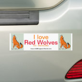 Wolf - bumpersticker (Op auto)