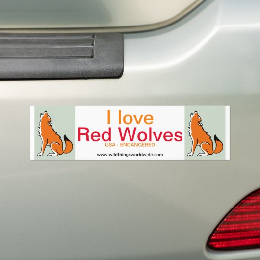 Wolf - bumpersticker (Op auto)