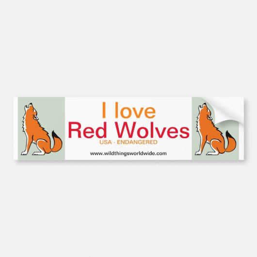 Wolf - bumpersticker (Voorkant)