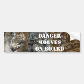 wolf bumpersticker (Voorkant)