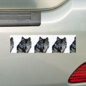 Wolf Bumpersticker (Op auto)