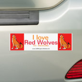 Wolf - bumpersticker (Op auto)