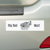 Wolf Bumpersticker (Op auto)