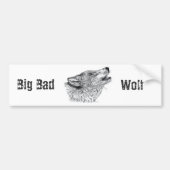 Wolf Bumpersticker (Voorkant)