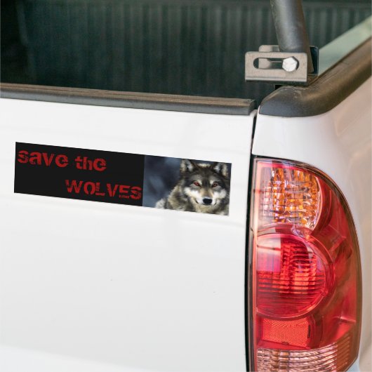 wolf bumpersticker (Op Truck)
