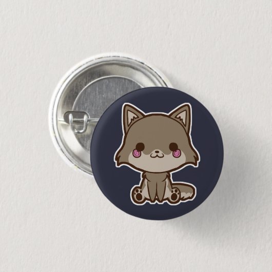 Wolf Button (Voorkant /achterkant)