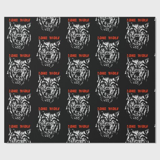 wolf cadeaupapier (Vlak)