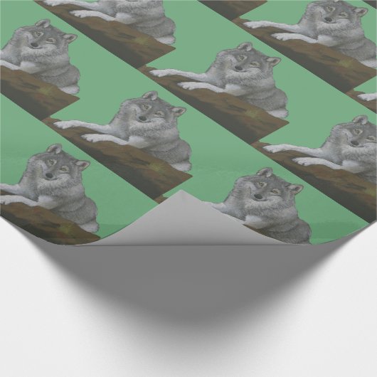Wolf Cadeaupapier (Hoek)