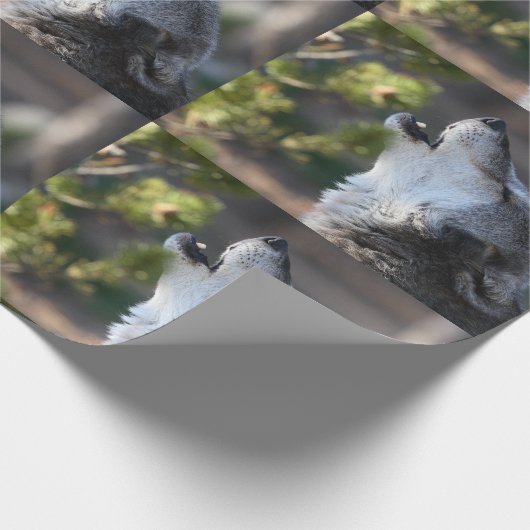 wolf cadeaupapier (Hoek)