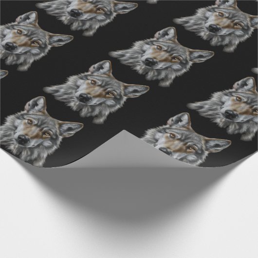 Wolf Cadeaupapier (Hoek)