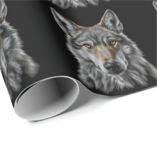 Wolf Cadeaupapier (Rol Hoek)