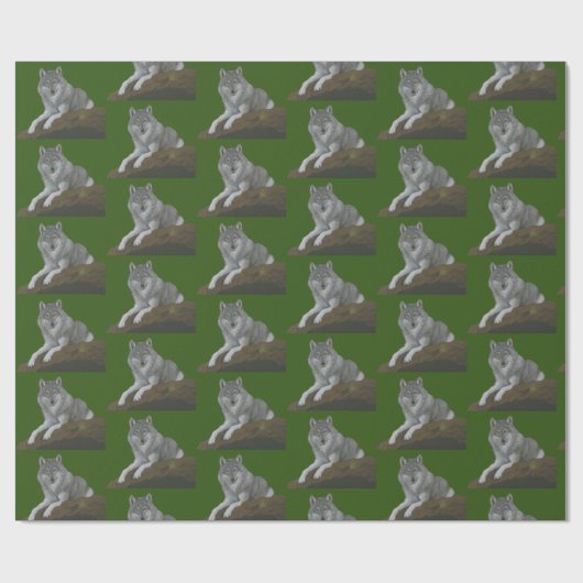 Wolf Cadeaupapier (Vlak)