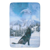 Wolf Call Badmat (Voorkant Verticaal)