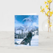 Wolf Call Kaart (Gele Bloem)