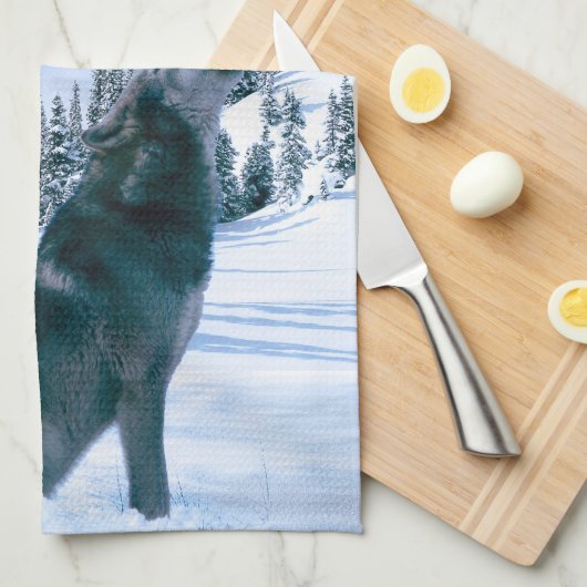 Wolf Call Theedoek (Quarter Fold)