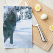 Wolf Call Theedoek (Quarter Fold)