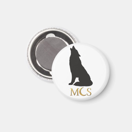 Wolf Calypso's Heart Magnet (Voorkant / Achterkant)