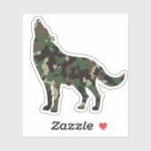 Wolf Camo Sticker (Vel)